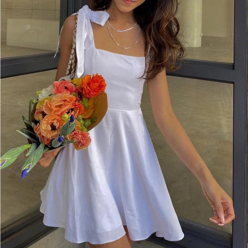 Claire Mini Dress Show Me Your Mumu White